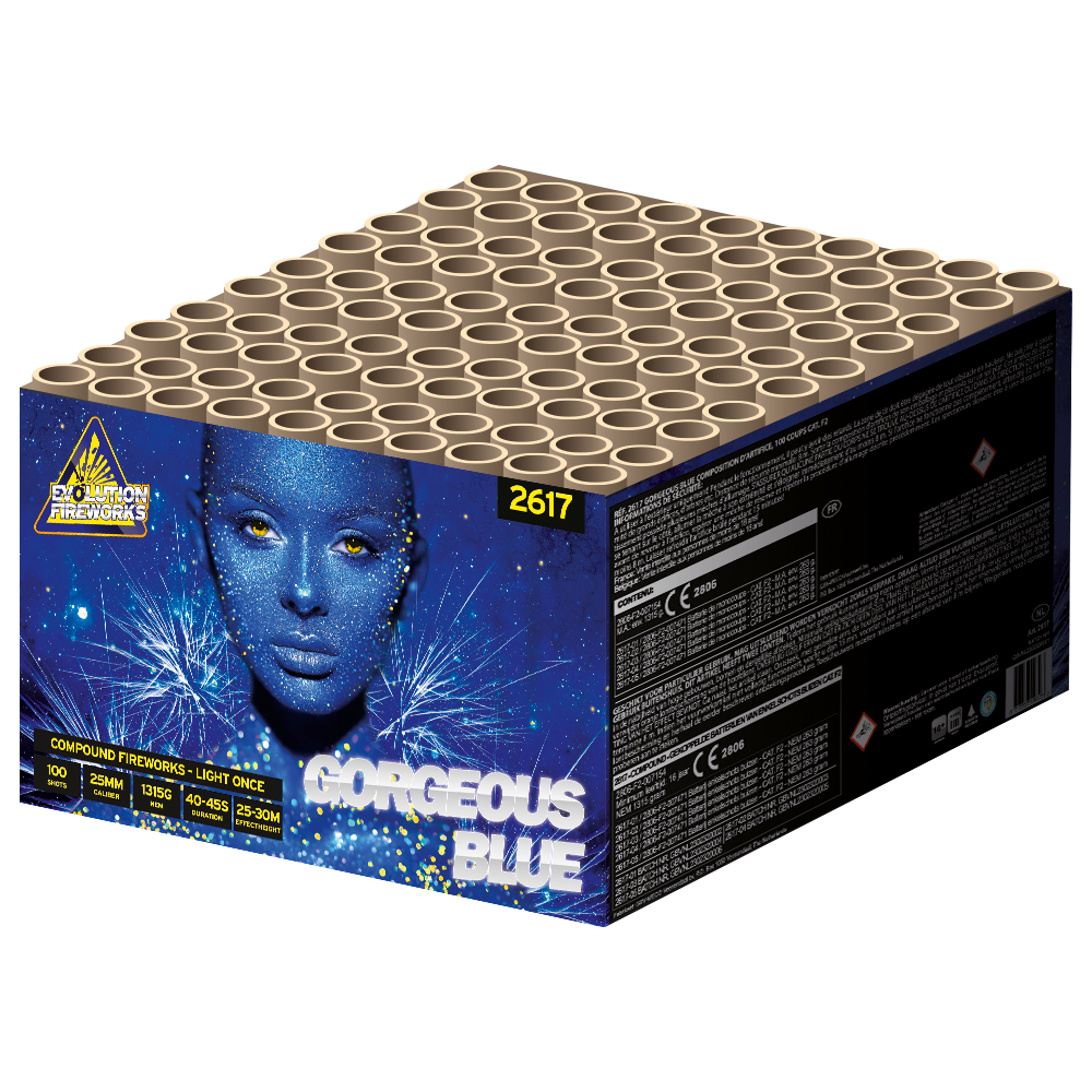 Gorgeous Blue compound vuurwerk